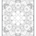 Floral Mandala Coloring Page