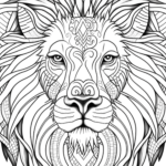 Coloring Page Lion
