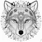 Coloring Page Wolf